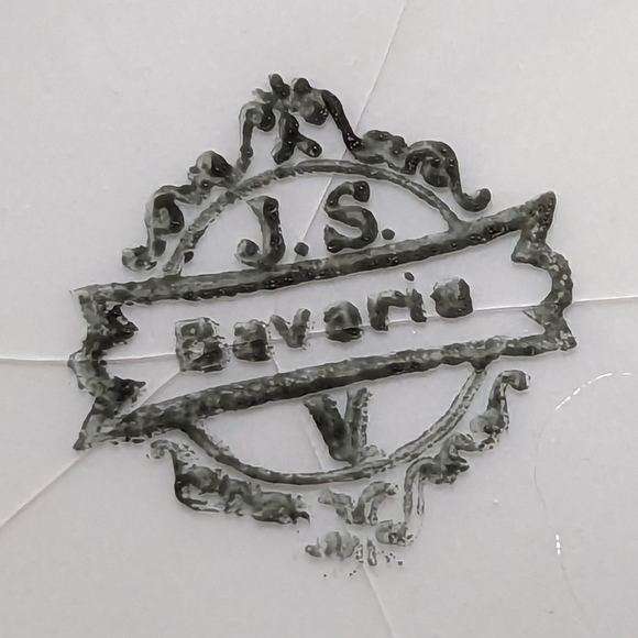 Antique JS Bavaria Germany Handpainted Porcelain Roses Bowl - Picture 8 of 13